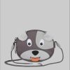 Mädchenmode Affenzahn Affenzahn Children's Wallet Neck Pouch - Playful & Secure Hund - Grau