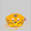 Affenzahn Affenzahn Children's Wallet Neck Pouch - Playful & Secure Tiger - Gelb Mädchenmode