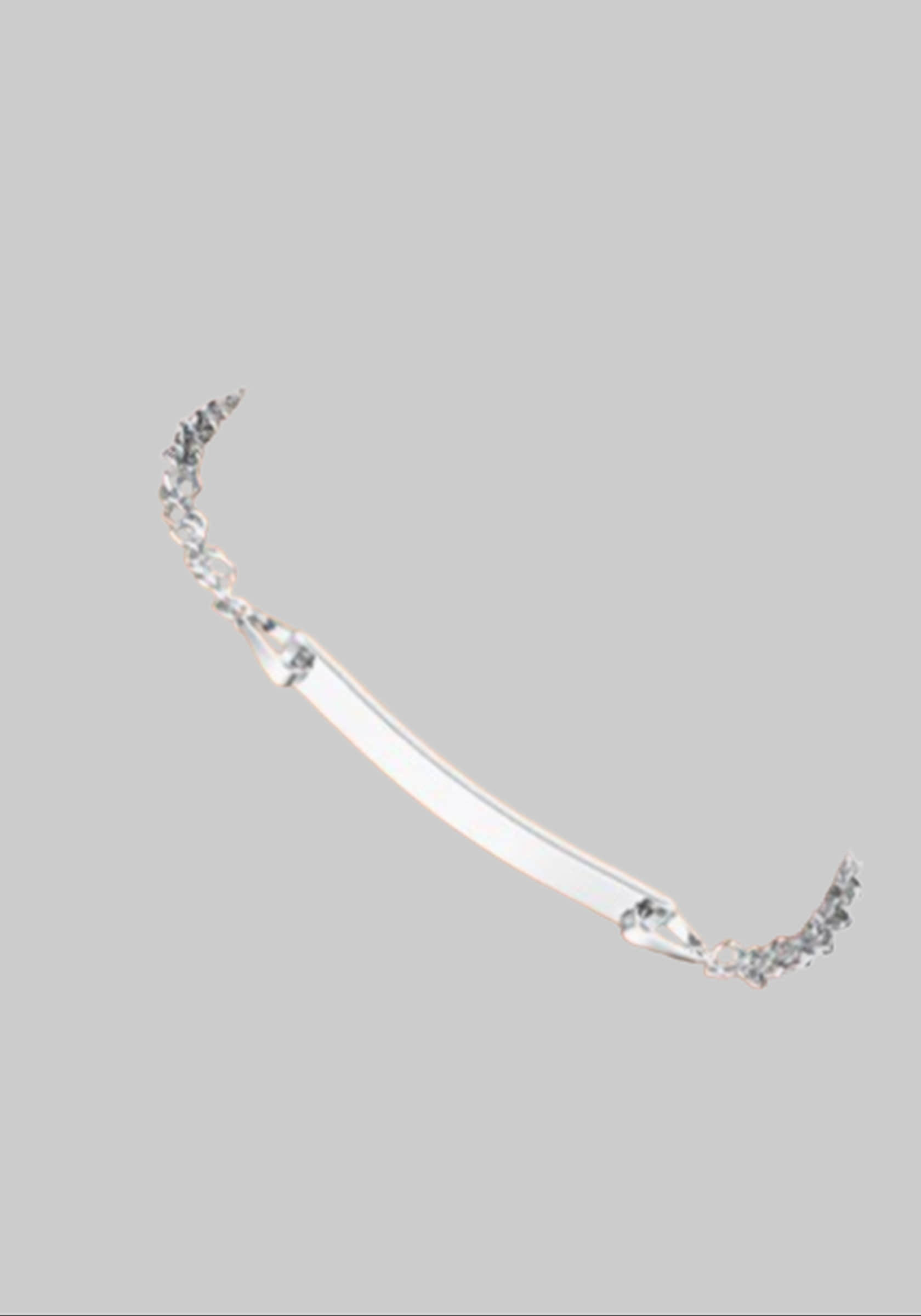 Amor Ammor Sterling Silver ID Bracelet 925 - Personalized Engraving myToys