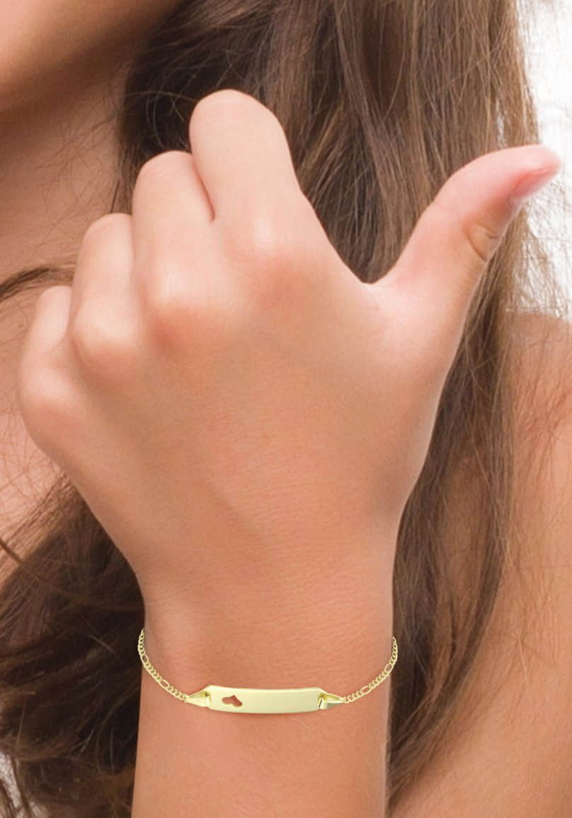 Amor Amore Gold Heart Bracelet (2014332) - 375 Gold, Made in Germany Mädchenmode