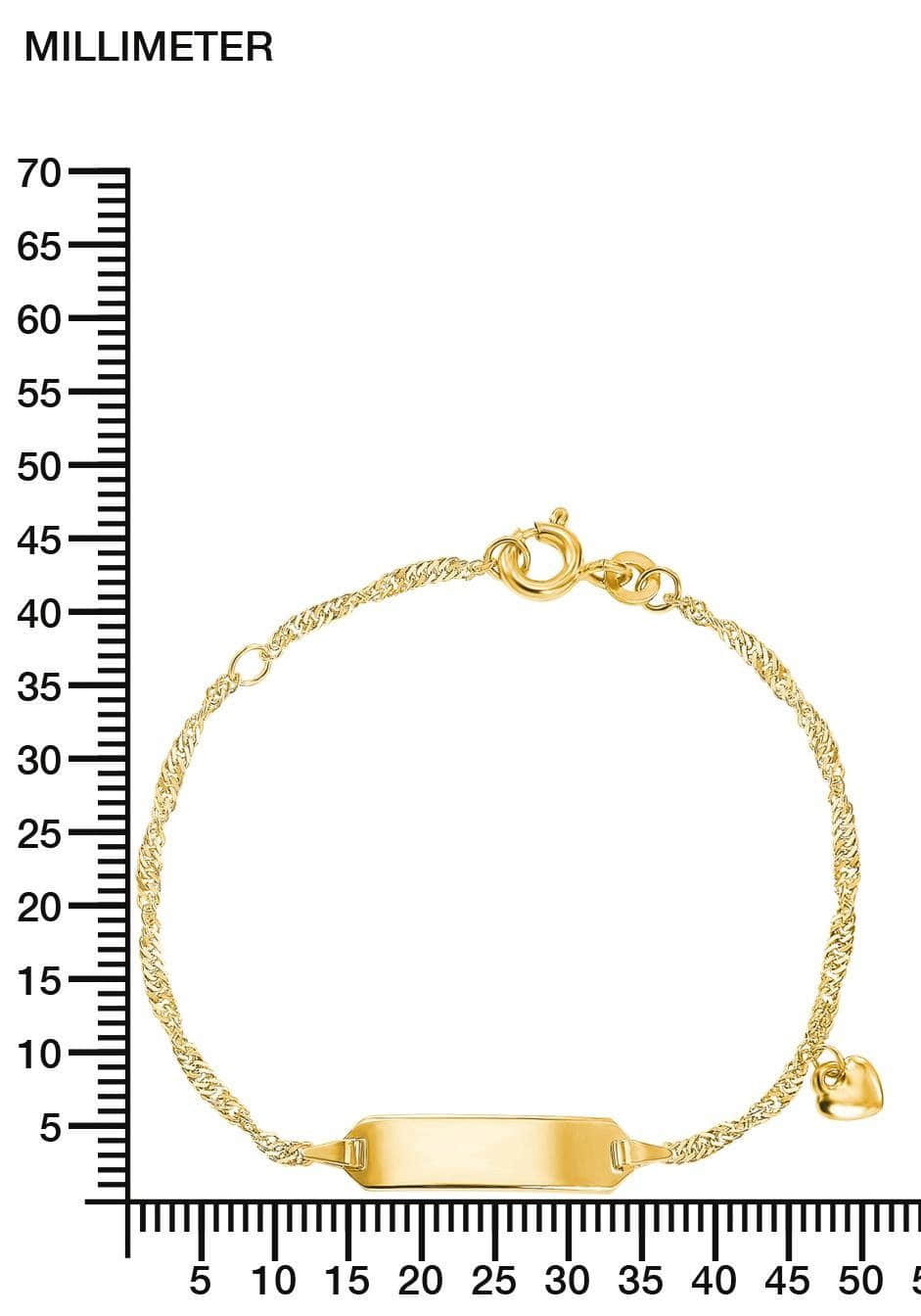 Amore Heart Engravable Bracelet - Personalized Charm Mädchenmode Amor