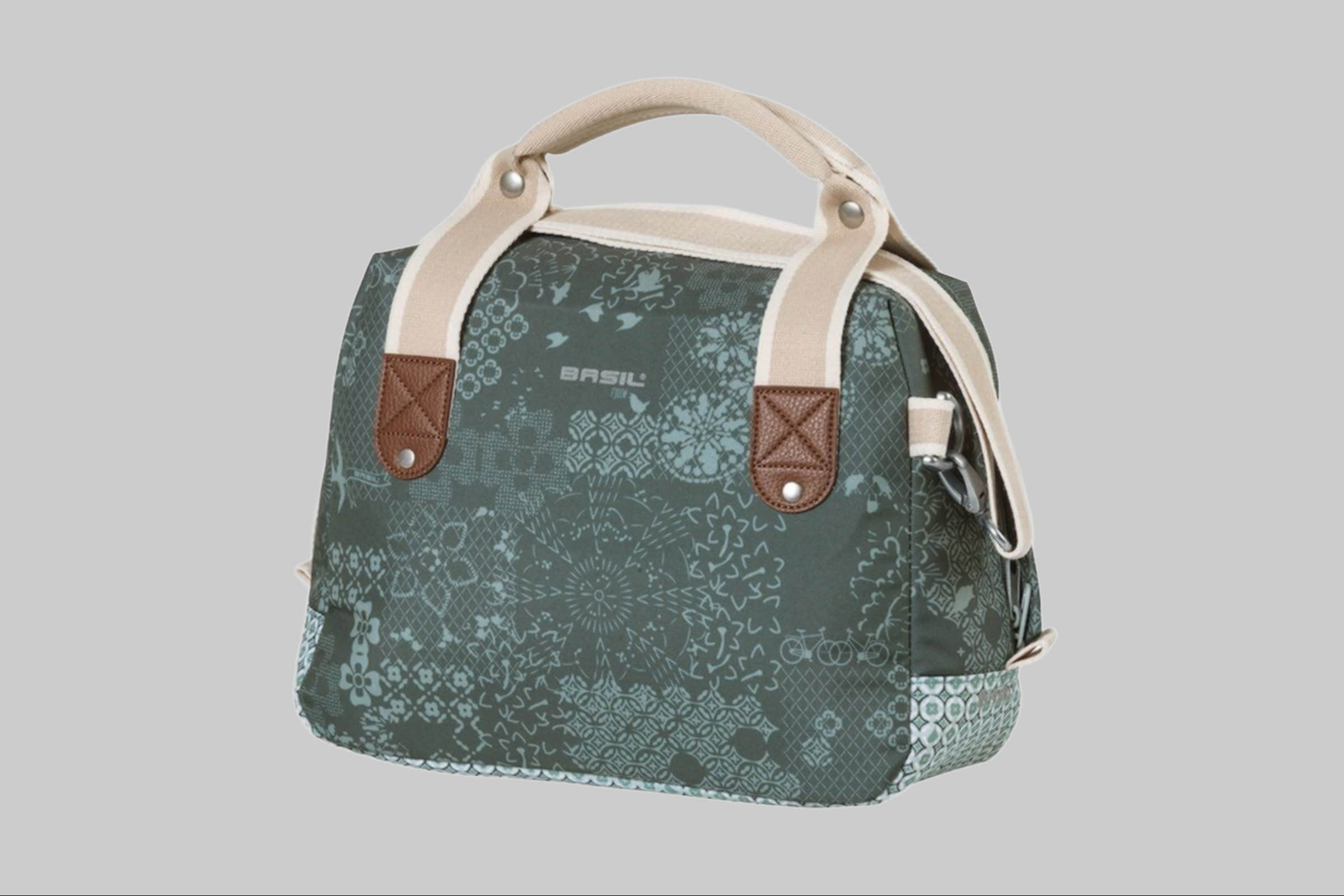 Taschen Basil Basil Boheme City Bag KF 8L Cycling Handlebar Bag - Stylish & Versatile forest green
