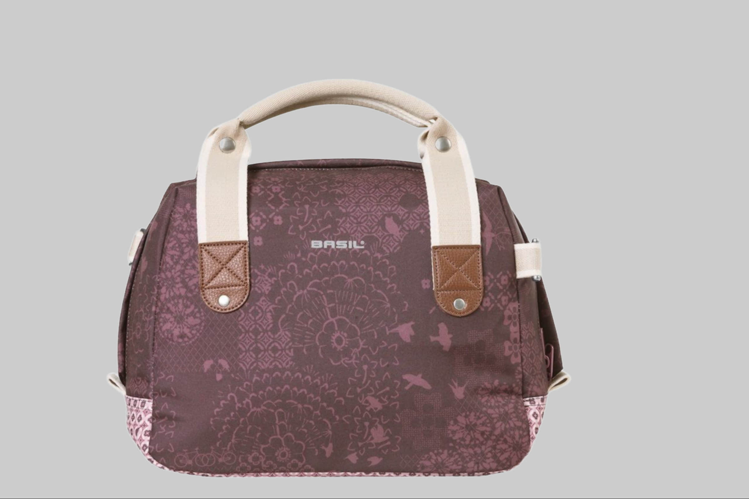 Basil Boheme City Bag KF 8L Cycling Handlebar Bag - Stylish & Versatile fig red Taschen Basil