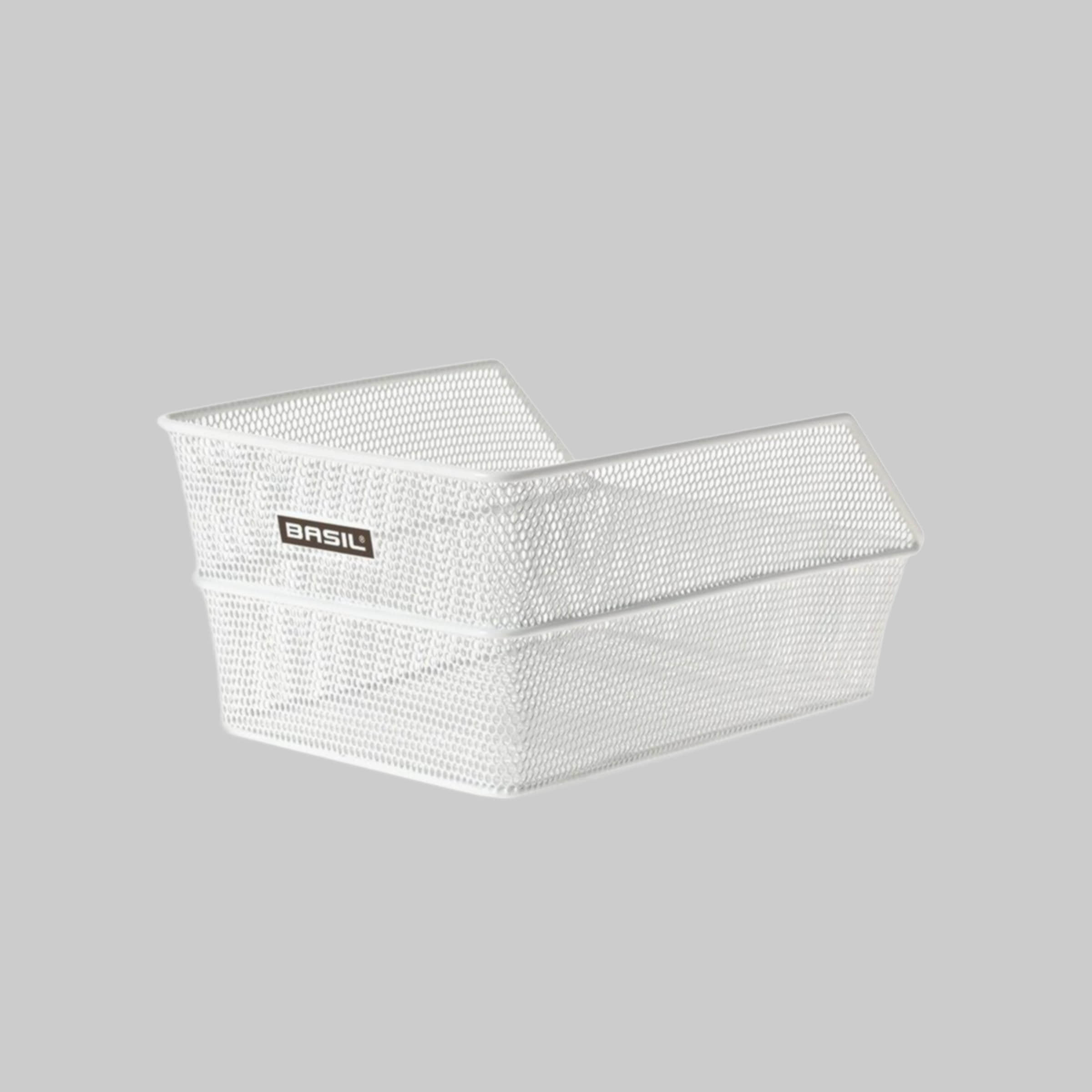 Basil Basil Cento Rear Bike Basket - Fine Mesh School Bag - White weiß Mädchenmode