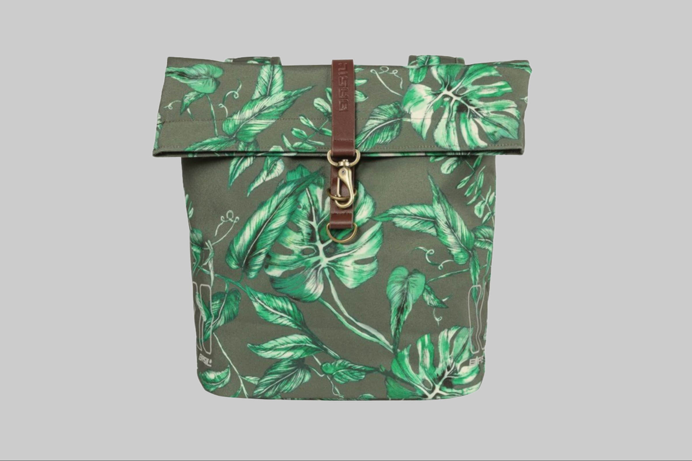 Basil Sportaccessoires Basil Ever-Green Double Bike Bag - 32L - Thyme Green thymian gr