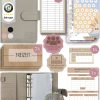 BeginnerBudget BeginnerBudget Ringbuchmappe: Envelope System Budget Planner Starter Kit Grau Accessoires & Taschen