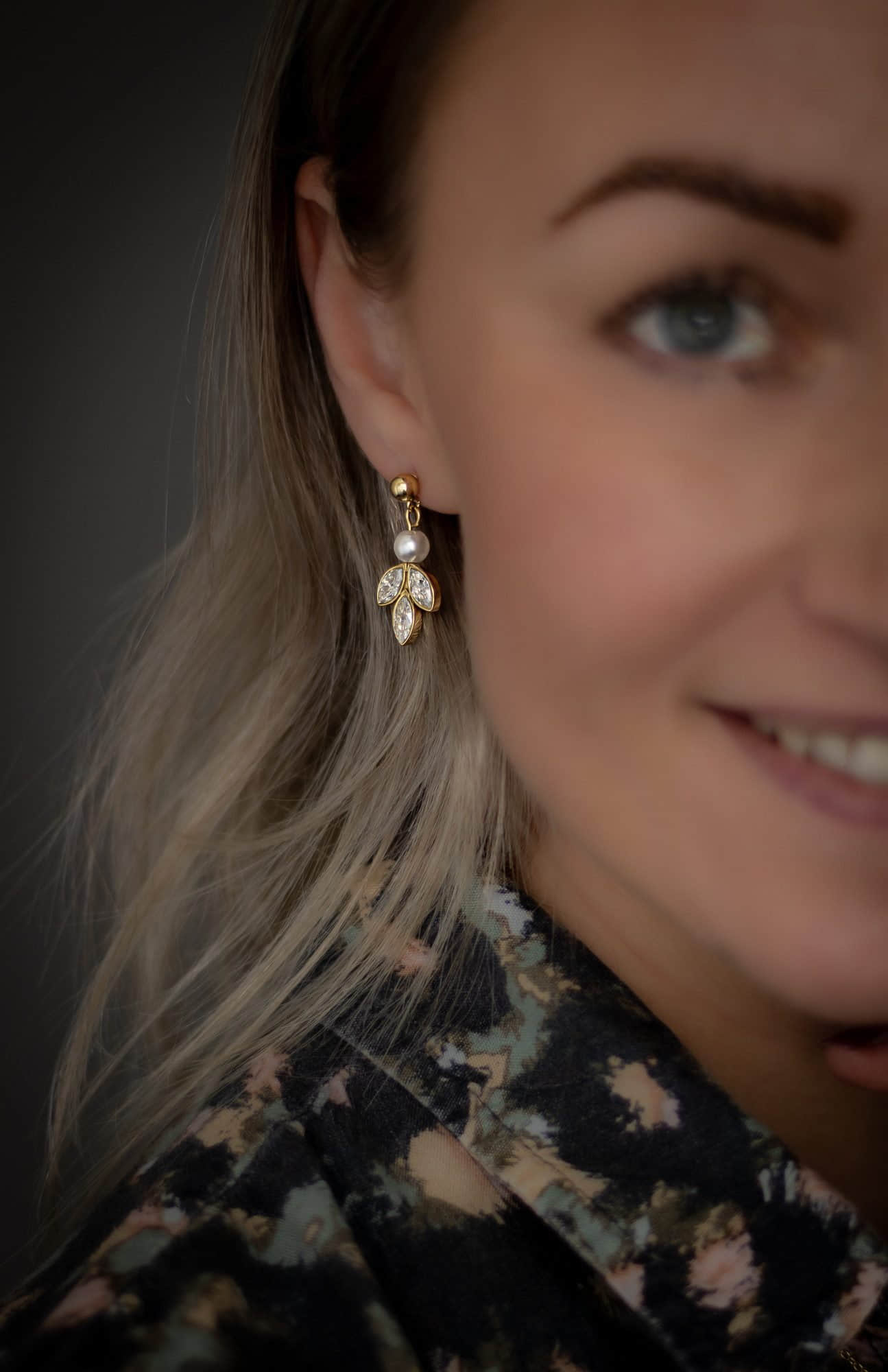 Brautkronen Brautschmuck Set: Stainless Steel Necklace & Earrings with Zirconia & Pearl for Brides Gold Brautkrone myToys