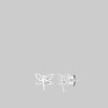 myToys Einzelstu00FCck Dragon Silver Dragonfly/Libelle 925 Sterling Silver Earrings Silber