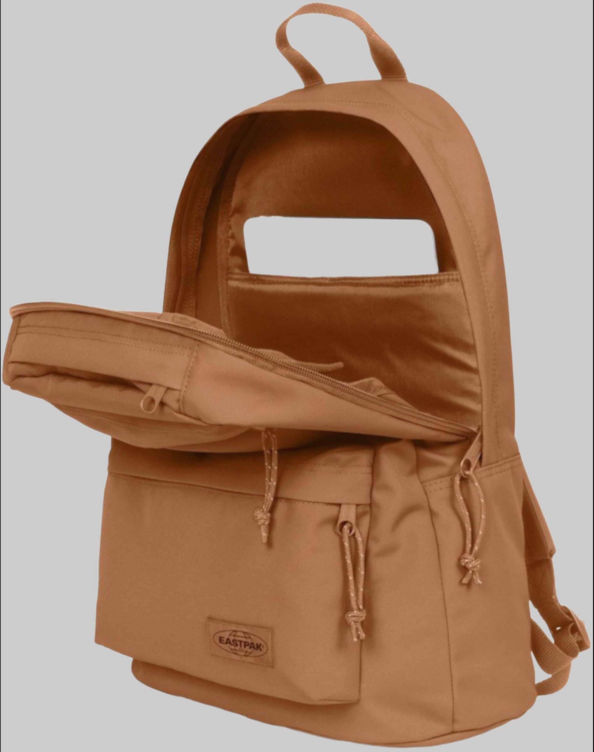 Rucksäcke Eastpak Eastpak Freizeitrucksack PADDED DOUBLE, Schulrucksack Arbeitsrucksack Streetpack Ginger Brown