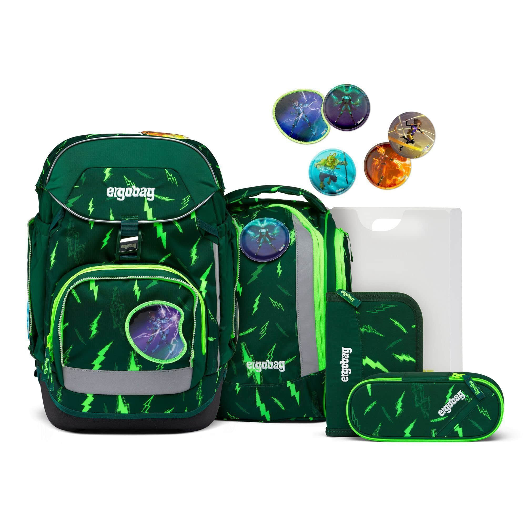 Rucksäcke ergobag Ergobag Pack School Backpack Set - StarlightBear/DomstürmBear - 6 Piece Set bärtastisch