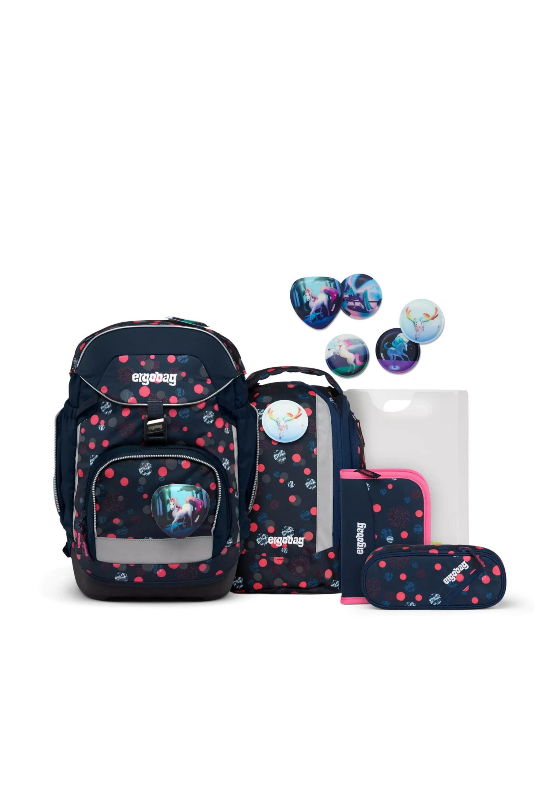 Spielzeug ergobag Ergobag Pack School Backpack Set - StarlightBear/DomstürmBear - 6 Piece Set PhantBärsi