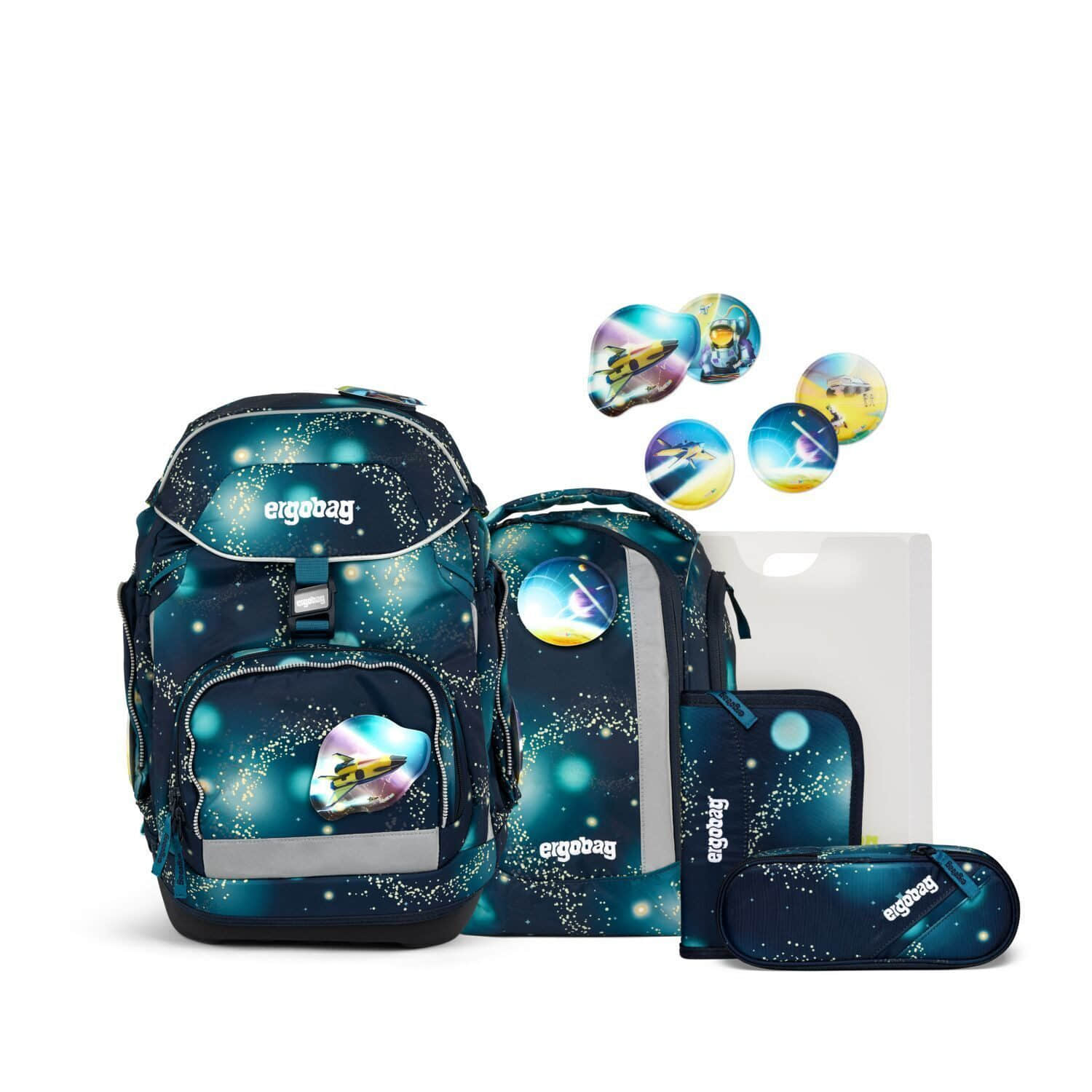 Ergobag Pack School Backpack Set - StarlightBear/DomstürmBear - 6 Piece Set RaumfahrBär Spielzeug ergobag