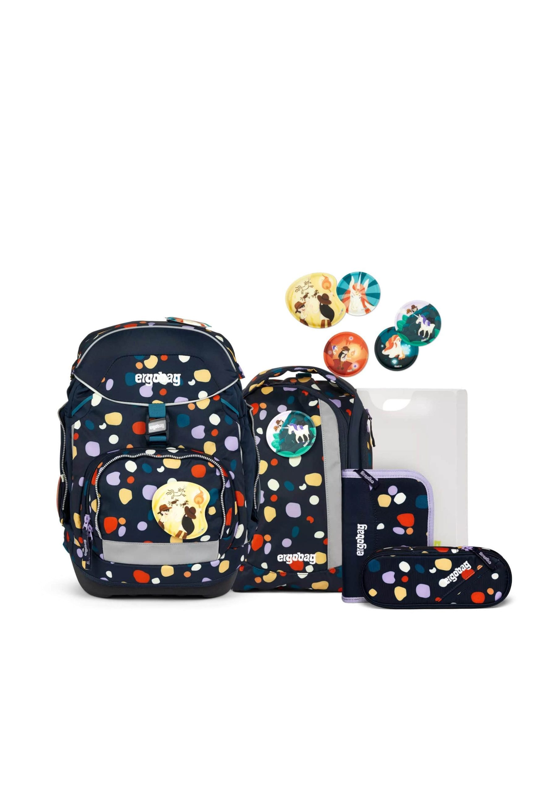 Spielzeug ergobag Ergobag Pack School Backpack Set - StarlightBear/DomstürmBear - 6 Piece Set Bärnsteinh
