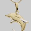 Mädchenmode Firetti Firetti Kettenanhänger Schmuck Geschenk Gold 333 Halsschmuck Anhänger für Halskette Delfin, Made in Germany