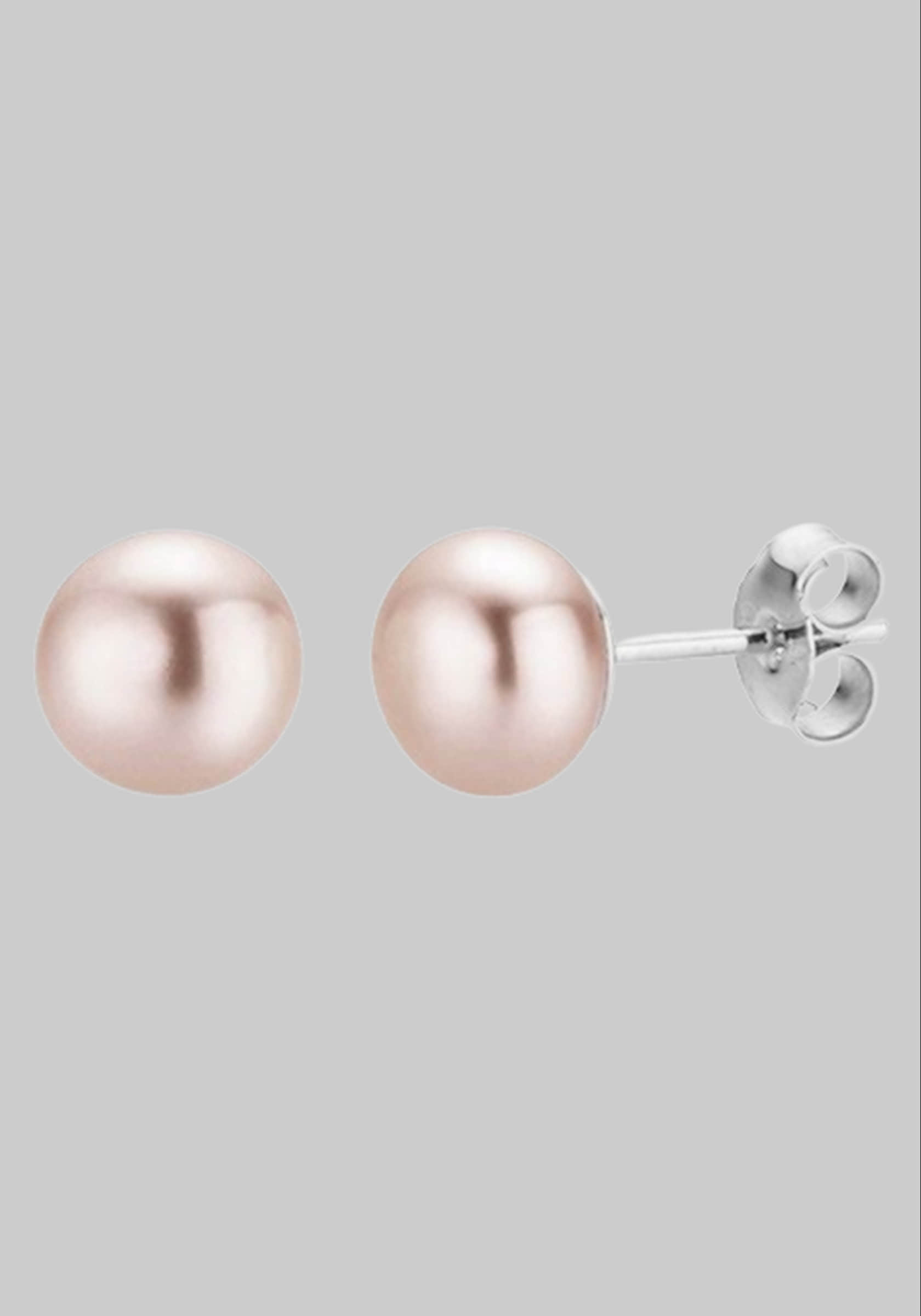 myToys Firetti Firetti Perlenohrringe: Schmuck Geschenk Ohrschmuck Perle, Made in Germany - mit Süßwasserzuchtperle silberfarb