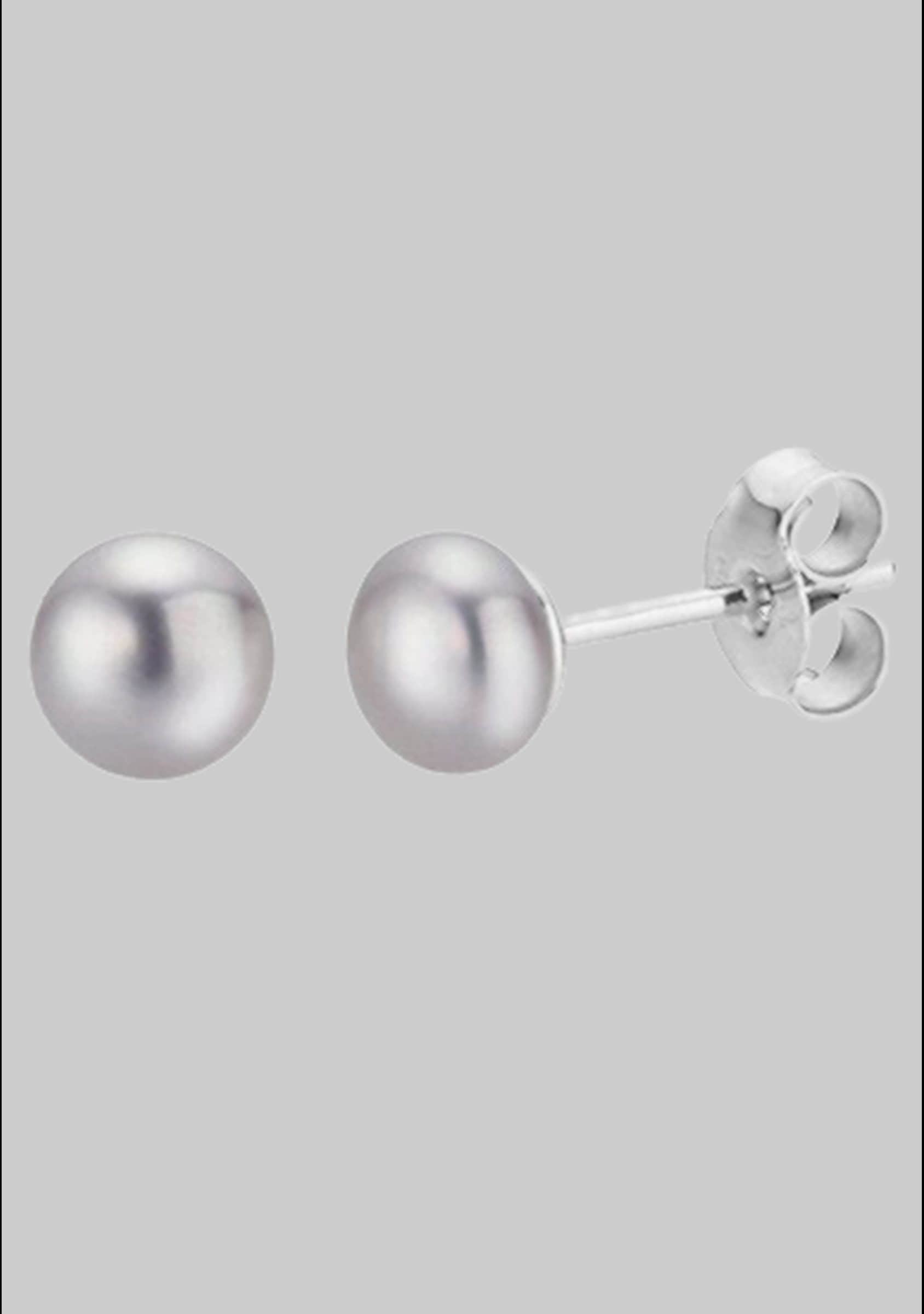 myToys Firetti Firetti Perlenohrringe: Schmuck Geschenk Ohrschmuck Perle, Made in Germany - mit Süßwasserzuchtperle silberfarb