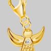 Golden Horseshoe Angel Charm - 925 Sterling Silver by *[Origin Star Name]* myToys Goldene Hufeisen