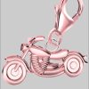 Golden Hufschmied Charm-Einhänger Motorrad Karabiner Charm Anhänger für Bettelarmband 925 Silber (inkl. Etui) Rosegold Goldene Hufeisen myToys