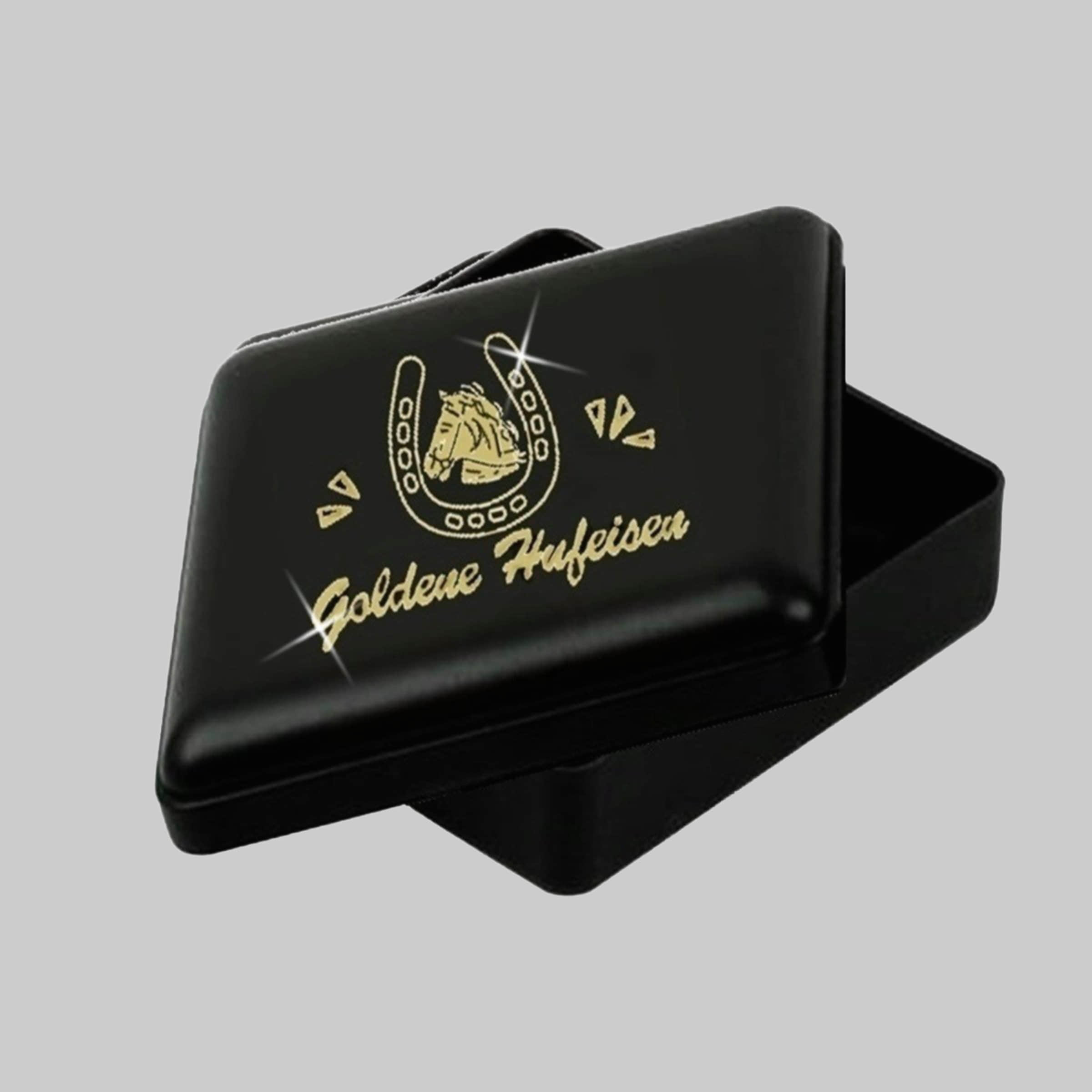 Golden Hufschmied Charm-Einhänger Motorrad Karabiner Charm Anhänger für Bettelarmband 925 Silber (inkl. Etui) Gold Goldene Hufeisen myToys