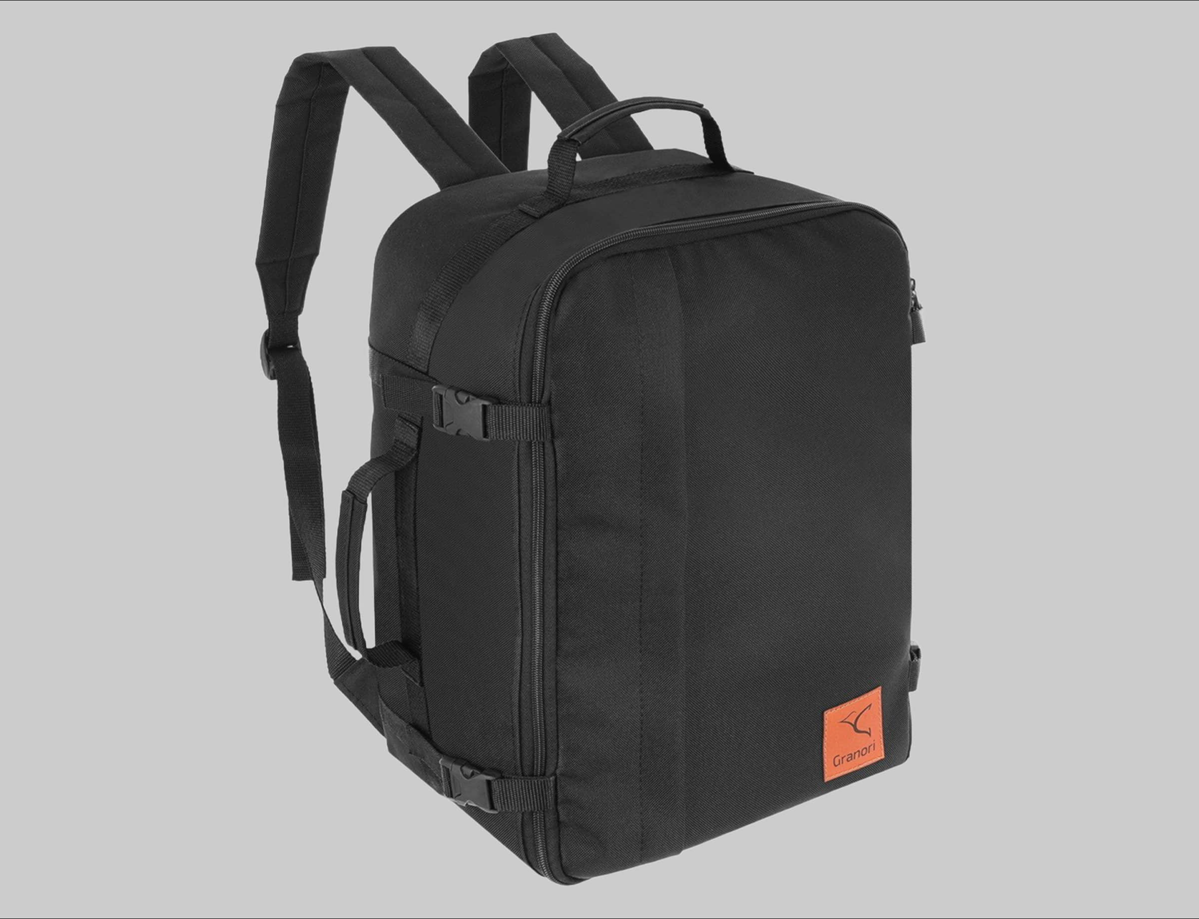 Granori Kofferrucksack 40x20x25 cm Handgepäck 20 L für Ryanair (Dreampack R), leicht, mit aufklappbarer Kofferoffnung und Trollehalterung Granori Accessoires & Taschen