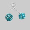 Impala Bonnie 925 Sterling Silver Crystal Stud Earrings aquamarine myToys Impala