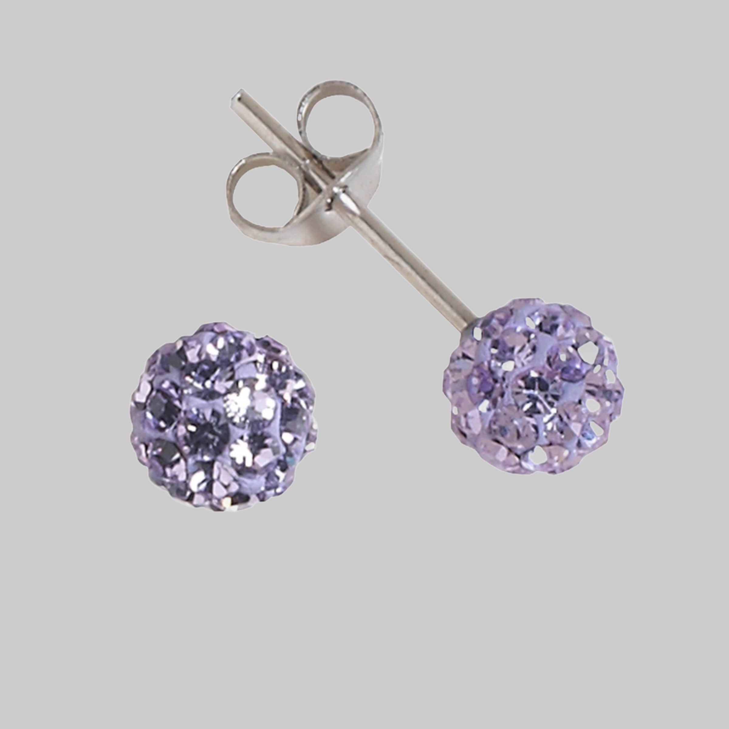Impala myToys Impala Bonnie 925 Sterling Silver Crystal Stud Earrings violet