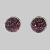 Impala myToys Impala Jessica Crystal Accent 925 Sterling Silver Earrings amethyst