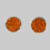 myToys Impala Impala Jessica Crystal Accent 925 Sterling Silver Earrings orange