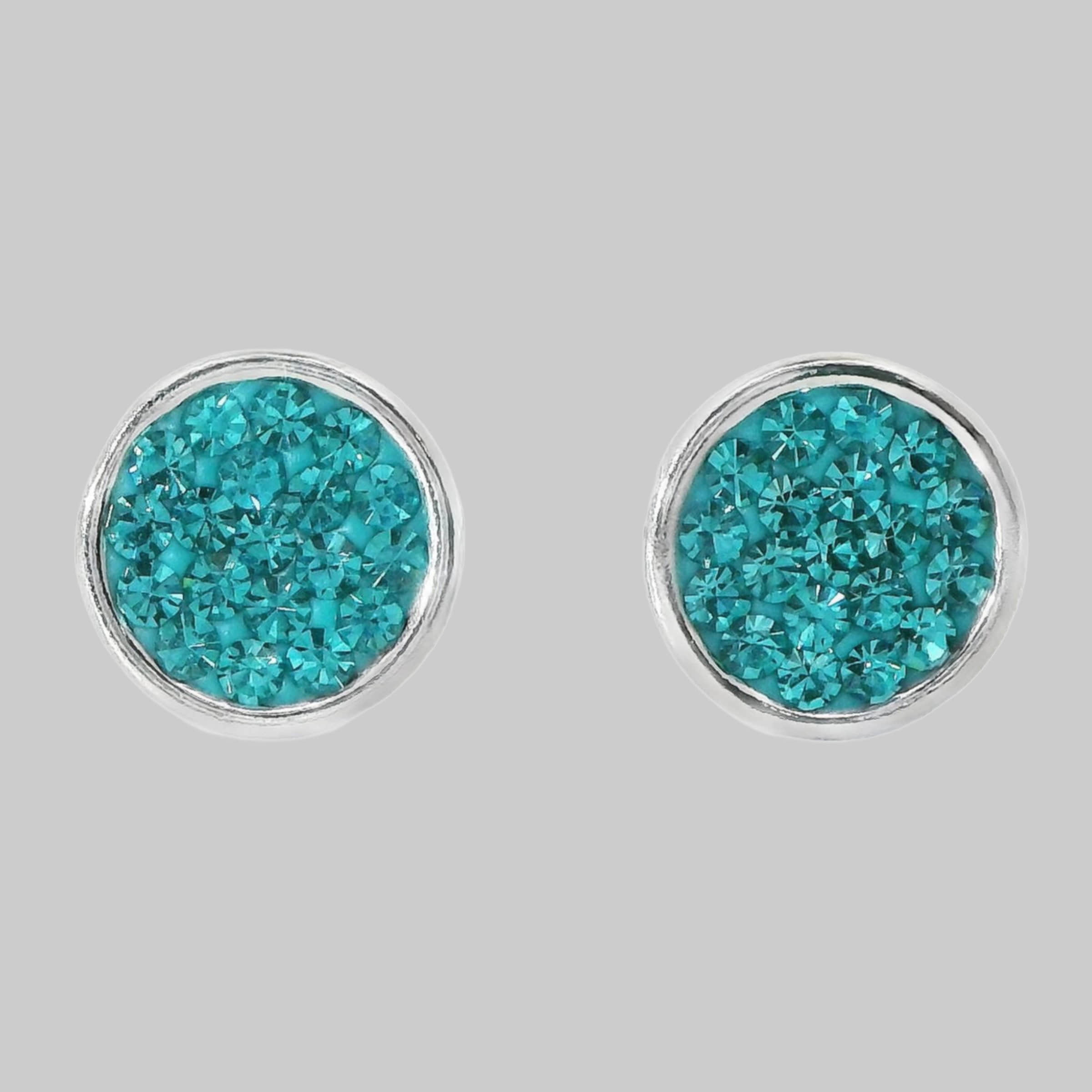 Impala Jessica Crystal Accent 925 Sterling Silver Earrings blue zirkon myToys Impala