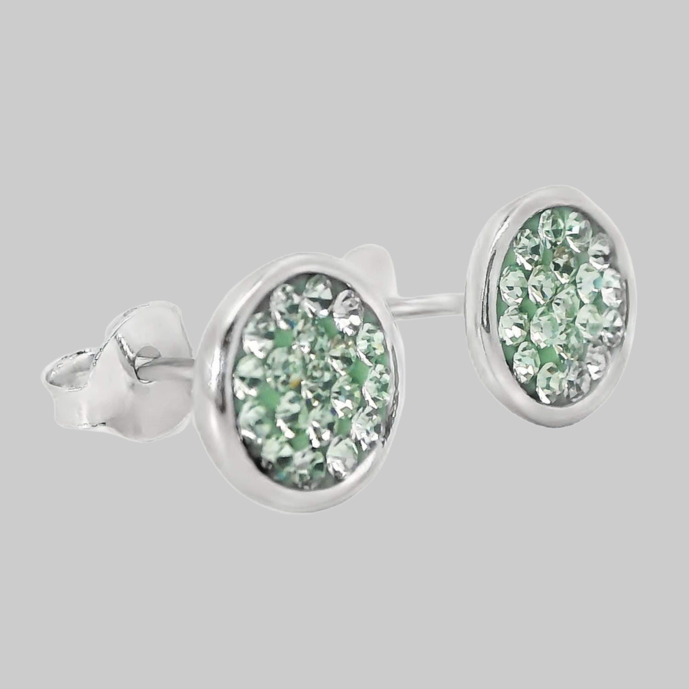 myToys Impala Impala Jessica Crystal Accent 925 Sterling Silver Earrings chrysolite