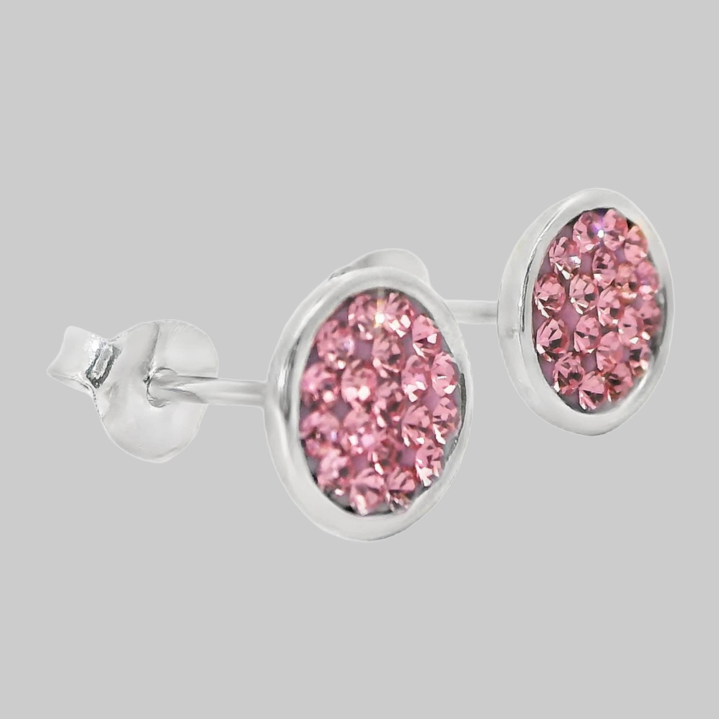 Impala Jessica Crystal Accent 925 Sterling Silver Earrings light rose Impala myToys