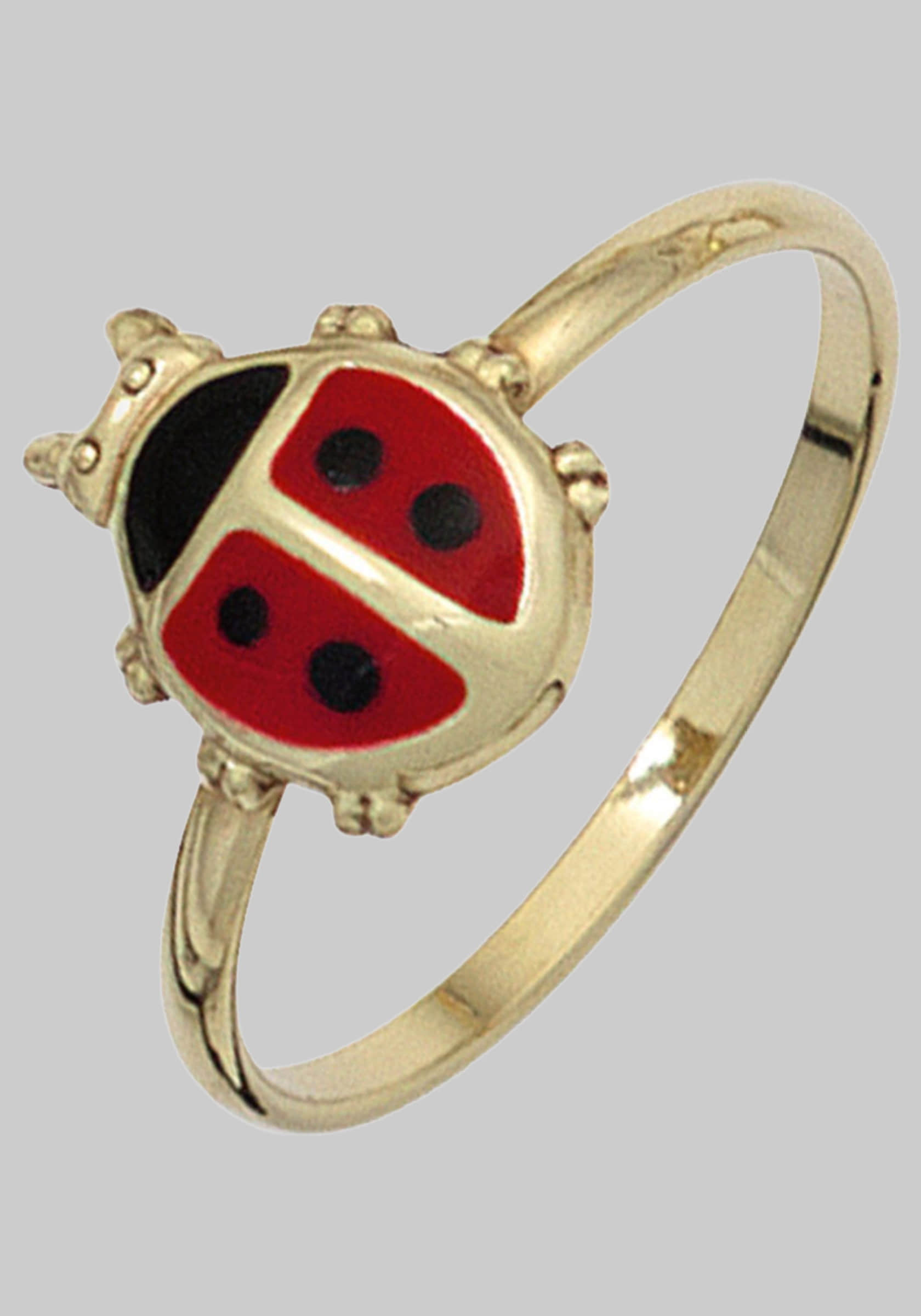 JOBO JOBO Children's Ladybird Ring - 333 Gold Mädchenmode