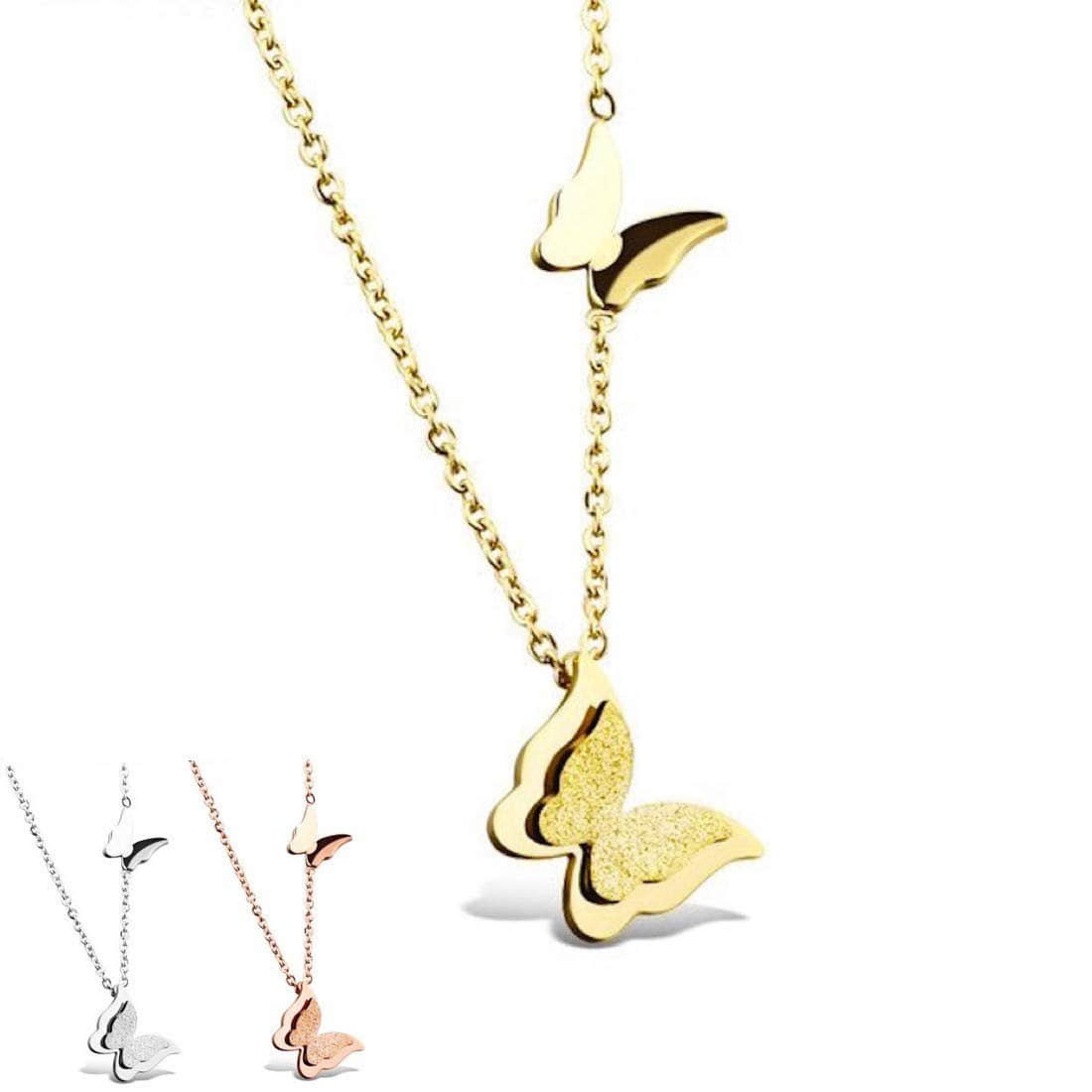 Kim Johanson myToys Kim Johanson 'Half Moon' Necklace - Stainless Steel Couple's Charm Gold