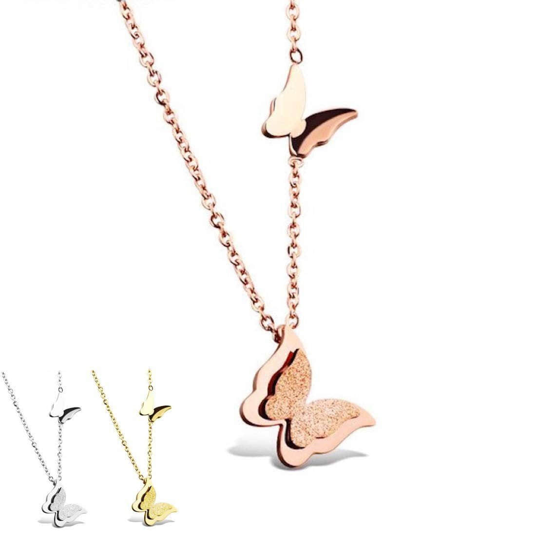Kim Johanson 'Half Moon' Necklace - Stainless Steel Couple's Charm Rosegold Kim Johanson myToys