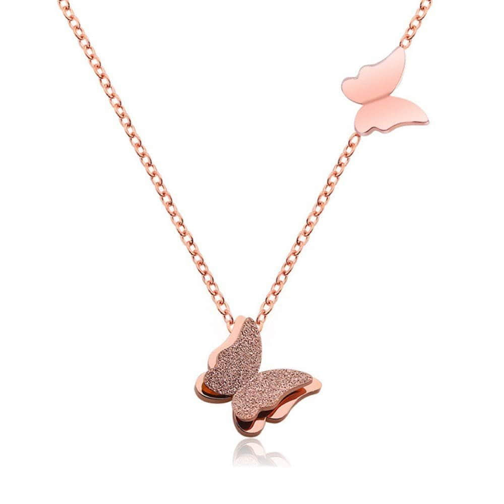 Kim Johanson 'Half Moon' Necklace - Stainless Steel Couple's Charm Rosegold Kim Johanson myToys