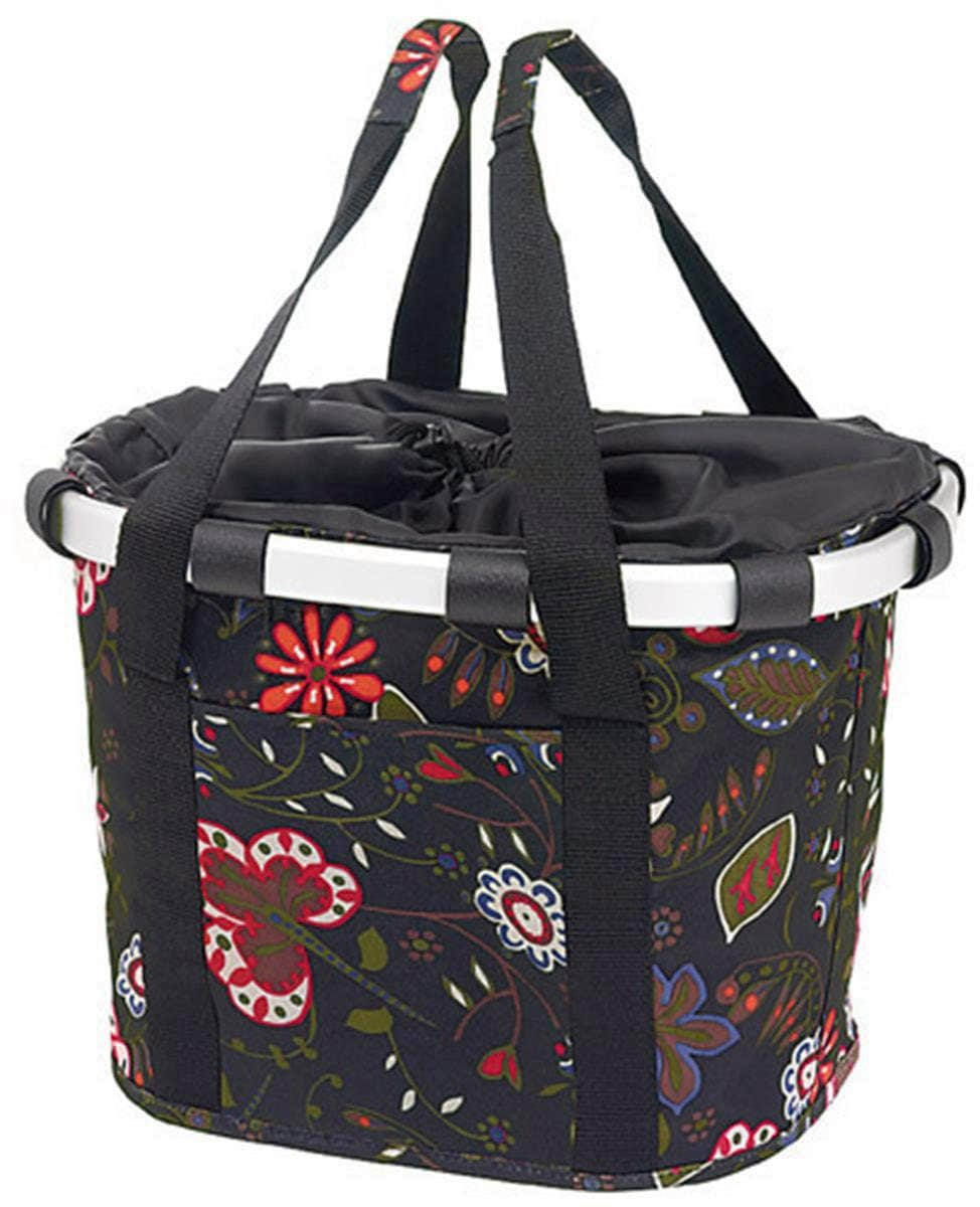 KlickFix Bike Basket - Premium Front Wheel Basket by [Original Manufacturer] schwarz/bunt KlickFix Mädchenmode