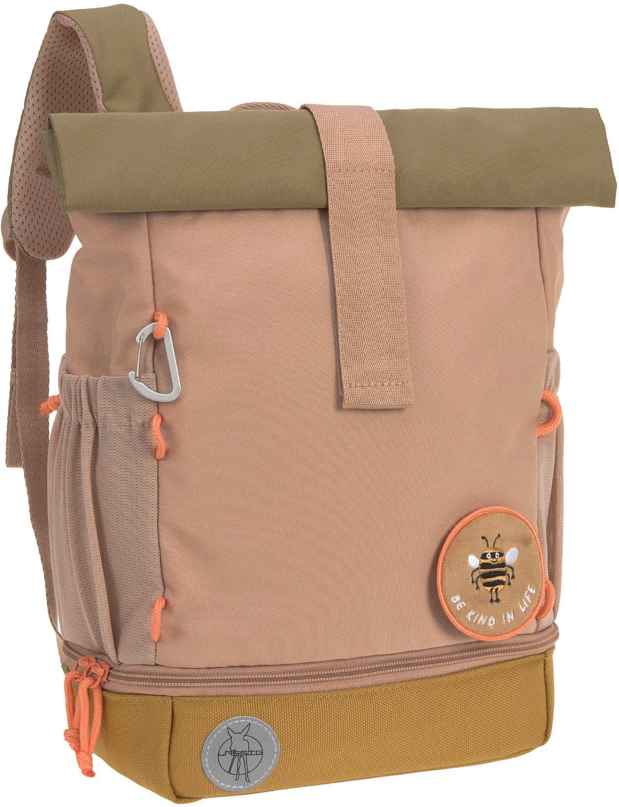 LÄSSIG Mini Rolltop Backpack Nature, Hazelnut Brown Spielzeug Lu00C4SSIG