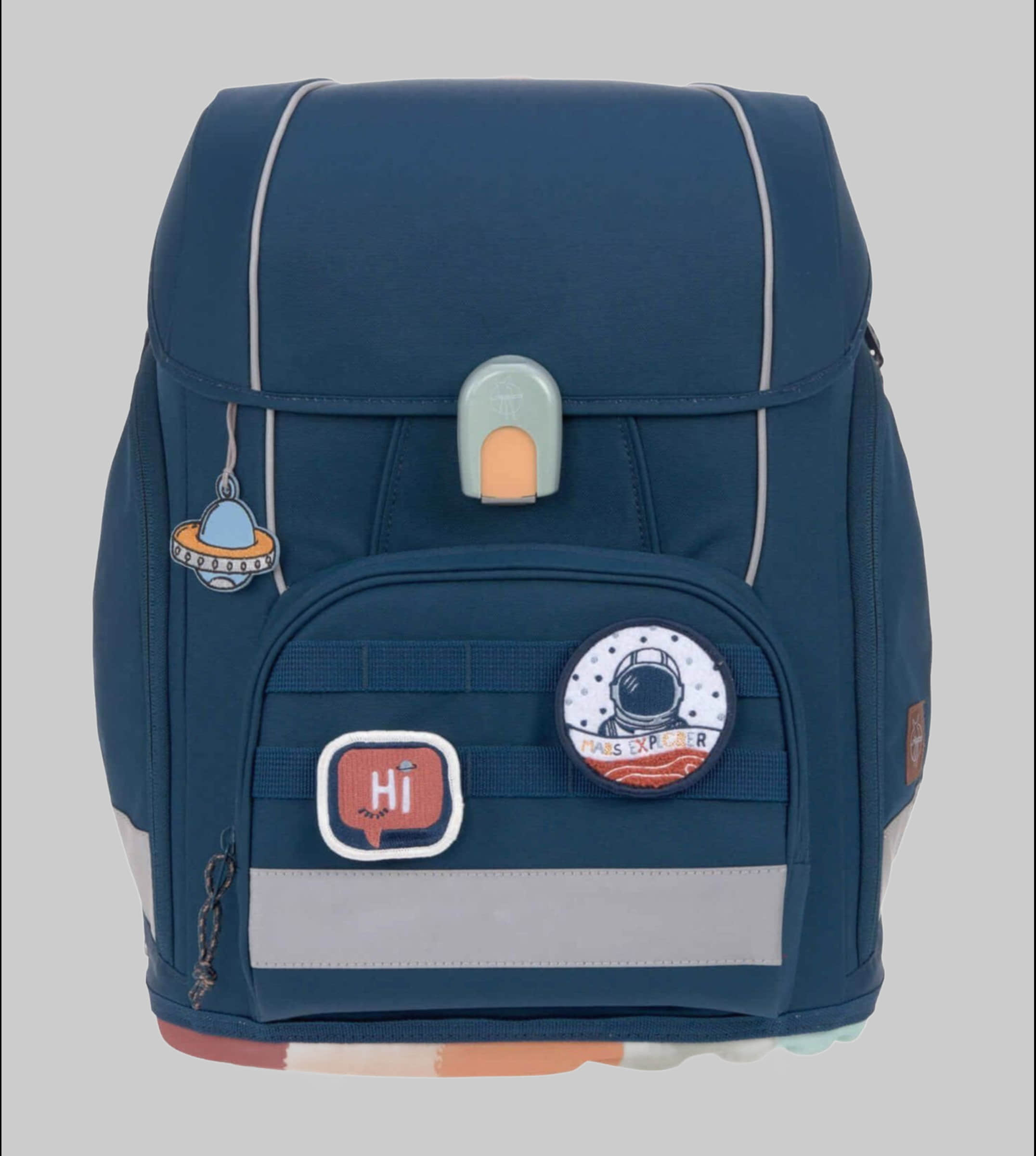 Spielzeug Lu00C4SSIG LÄSSIG Schulranzen Unique, Boxy, Ocean Edition, dark blue (Set, 7-tlg) Navy