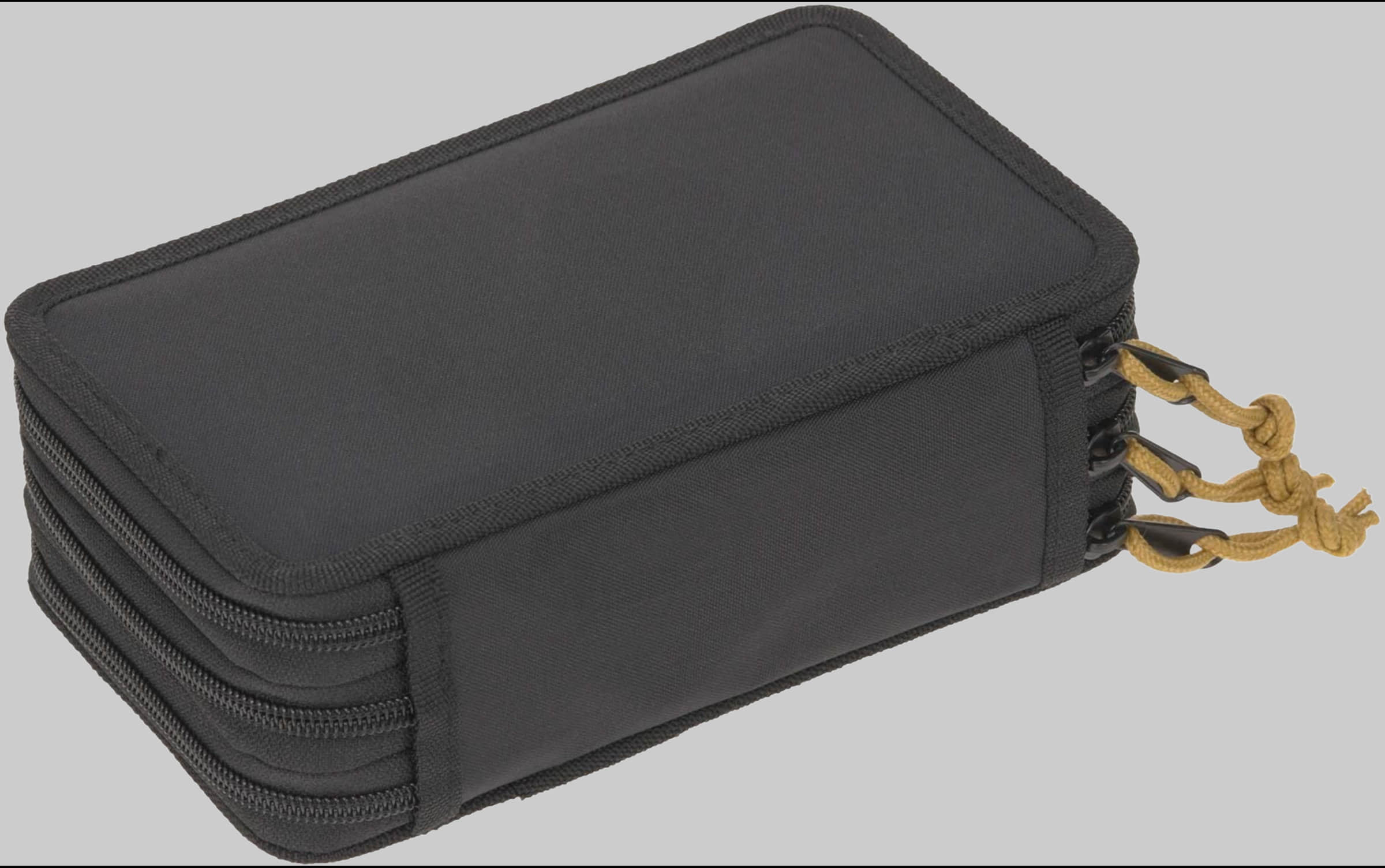 LÄSSIG Unique Triple Pencil Case, Black - Vegan & Recycled Ausstattung & Pflege Lu00C4SSIG