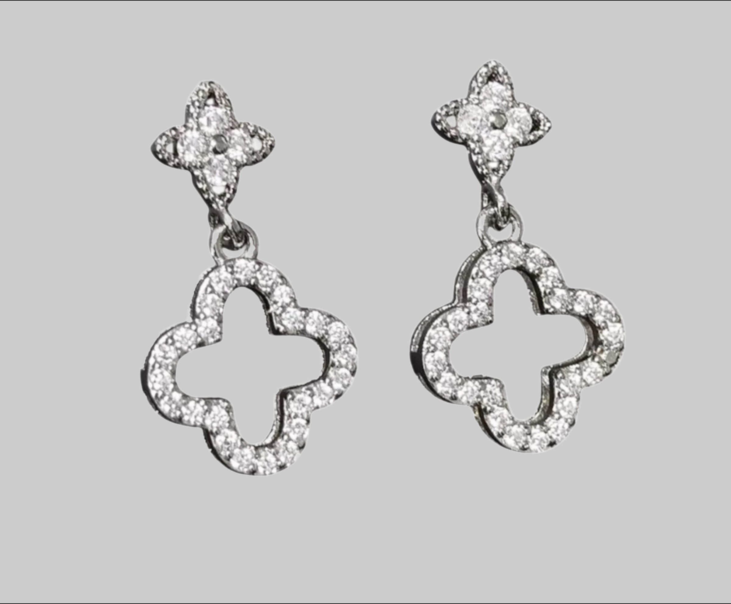 Lale Collection Clover & Bloom Earrings - Lucky Charm Gold & Green StrassSilber Lale Collectionu00AE myToys