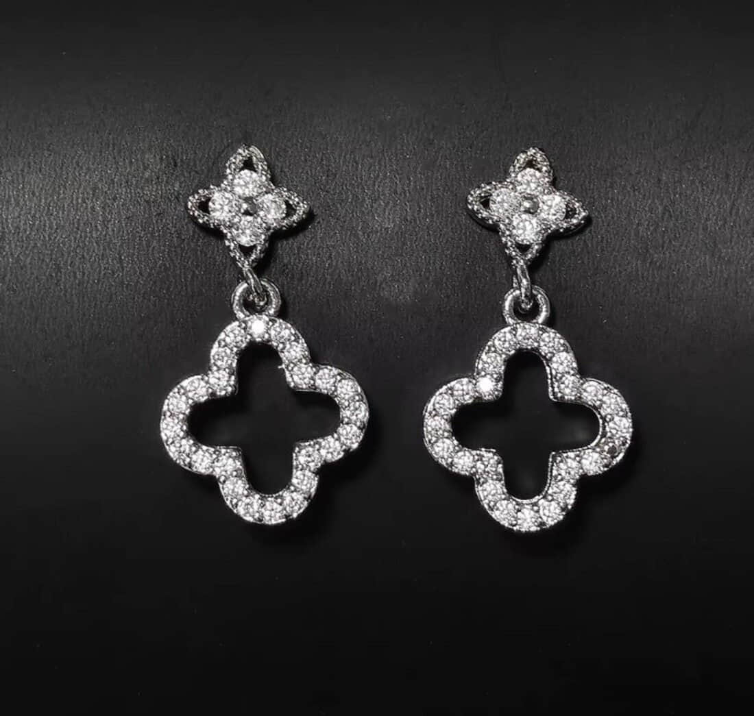 Lale Collection Clover & Bloom Earrings - Lucky Charm Gold & Green StrassSilber Lale Collectionu00AE myToys