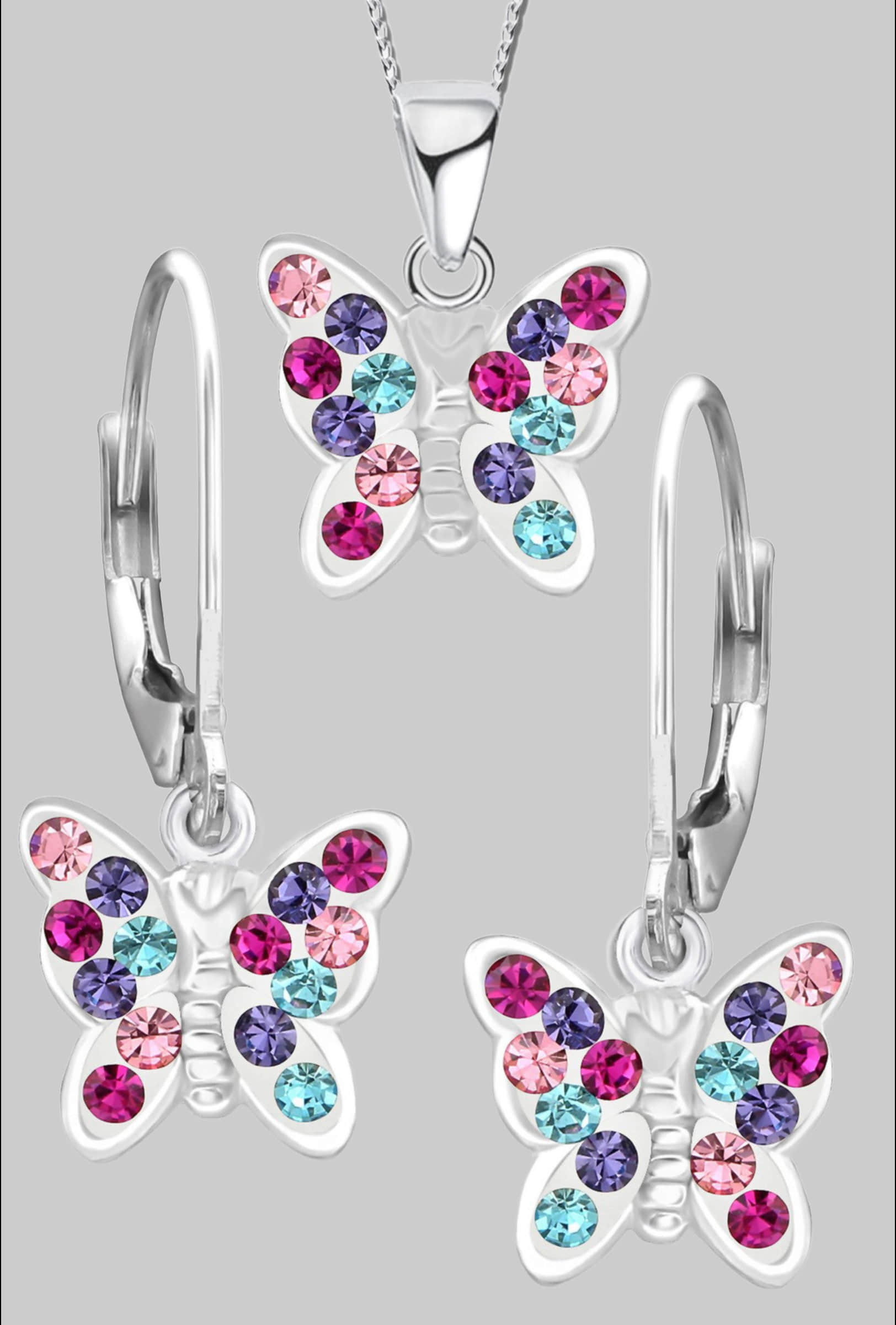 Limana Limana OhrstecKer-Set 925 Silber Einhorn Pferde Schmetterling Kinderohrringe Kinderschmuck, Glitzer | Preisvergleich | DeutschlandCard Bunt K649+ myToys