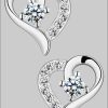 Limana Sterling Silver Heart Earrings - Rose Gold & Gold Finish - Gift Box Included Silber Limana myToys