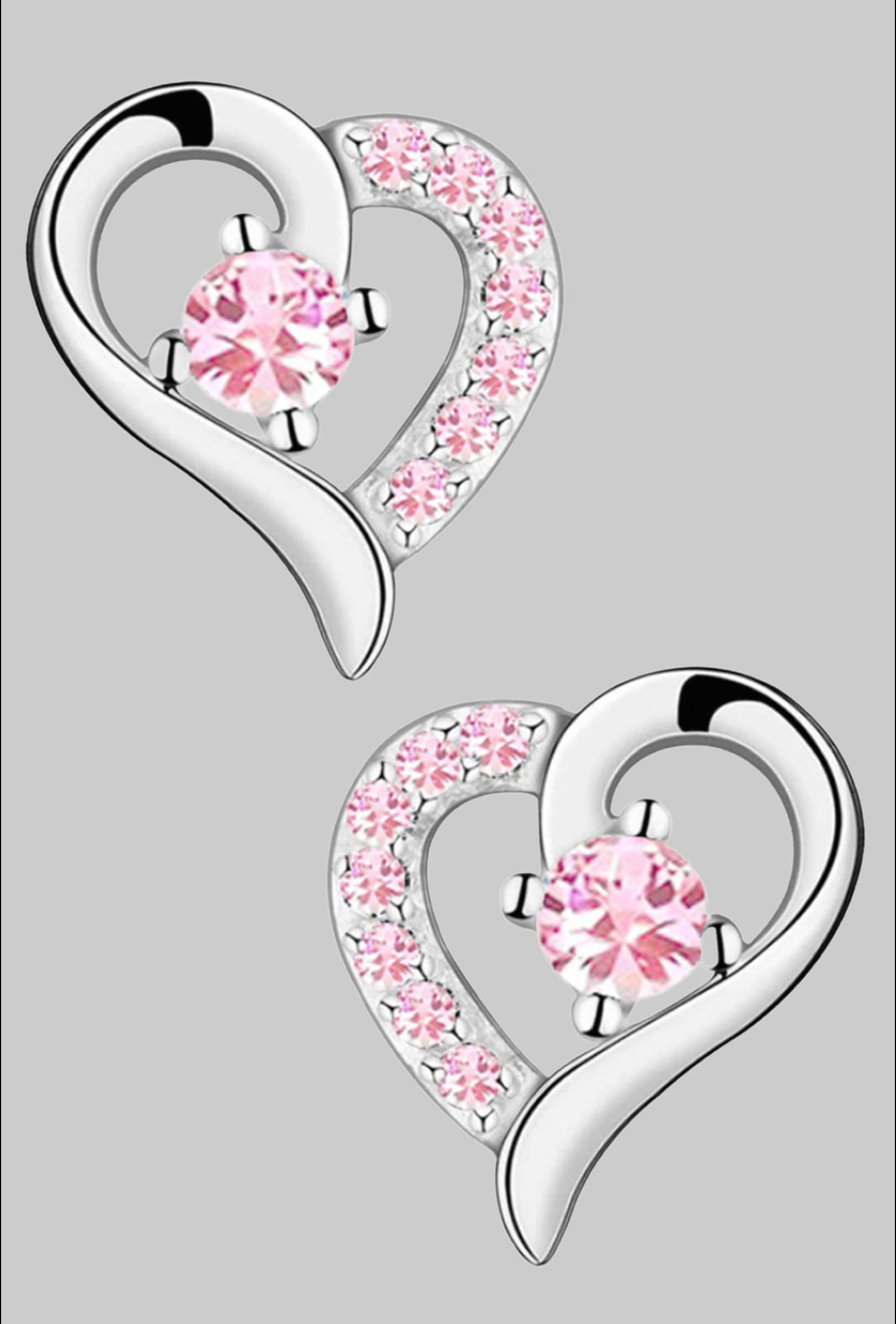 Limana Limana Sterling Silver Heart Earrings - Rose Gold & Gold Finish - Gift Box Included Rosa myToys