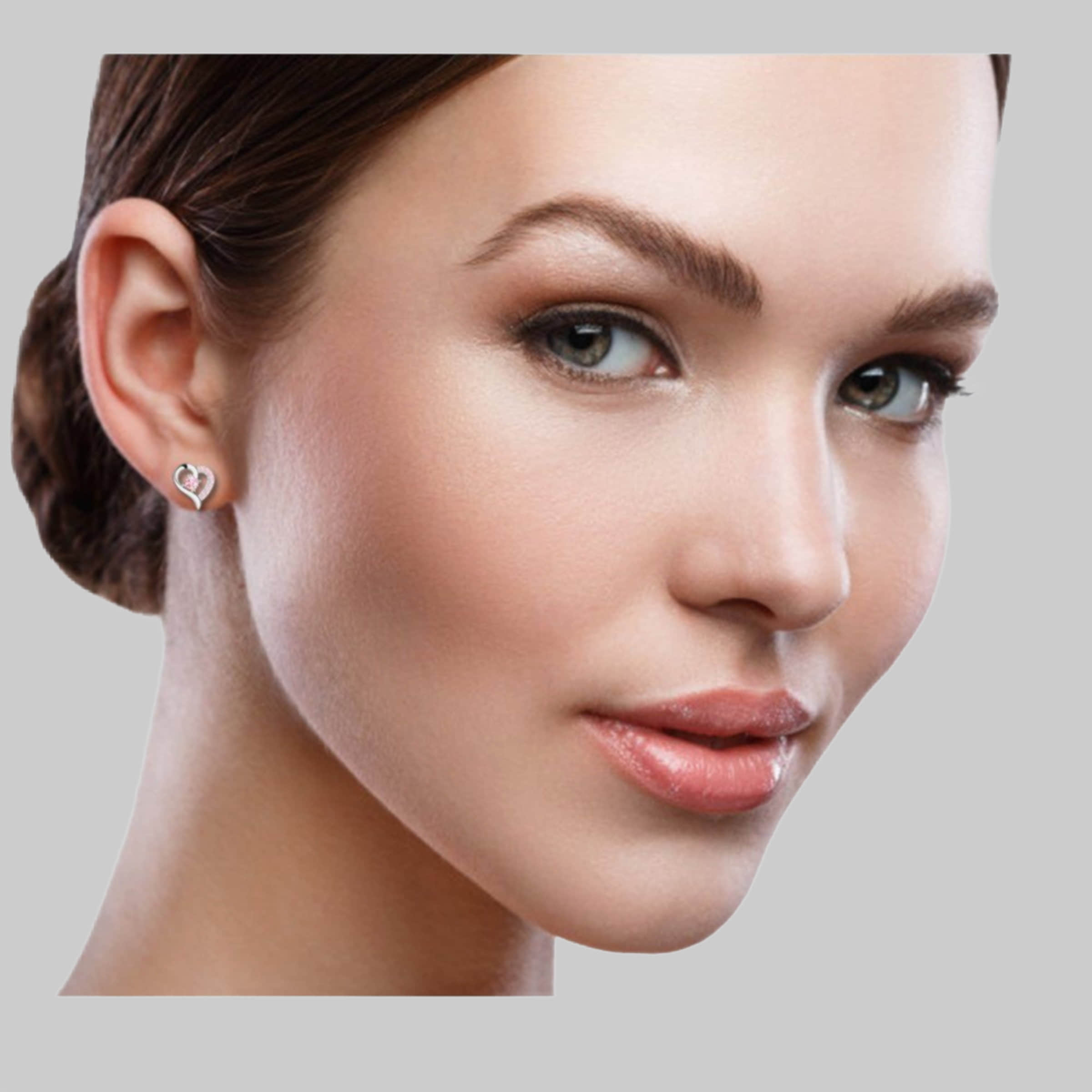 Limana Limana Sterling Silver Heart Earrings - Rose Gold & Gold Finish - Gift Box Included Rosa myToys