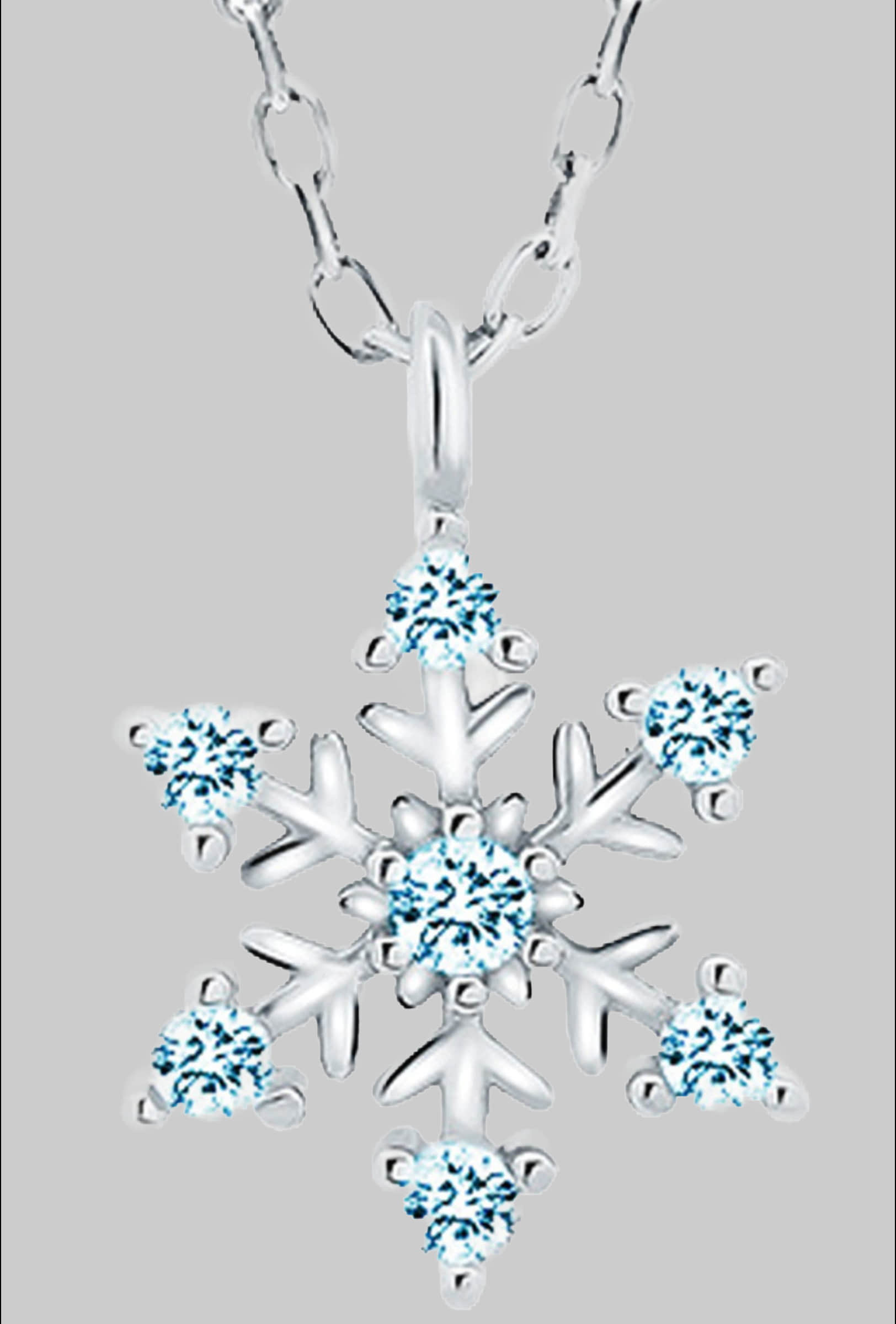 Limana Limana Sterling Silver Necklace - Star & Snowflake Charm myToys