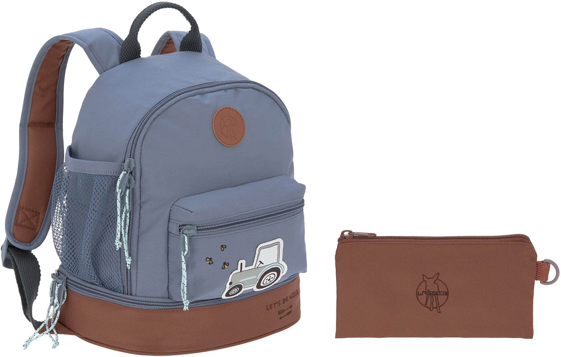 Lässig Kinderrucksack Adventure, Tractor, Mini Backpack, PETA-approved vegan Tractor Lu00C4SSIG Spielzeug