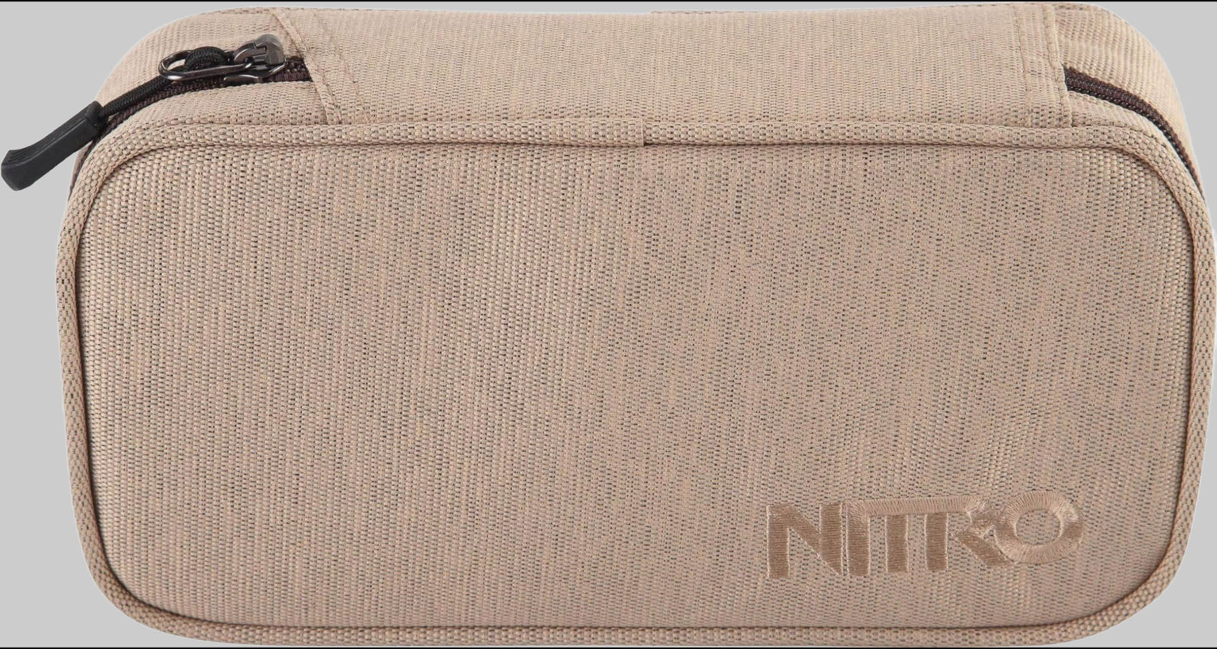 NITRO NITRO Federtasche Pencil Case XL, Federmäppchen, Schlampermäppchen, Faulenzer Box, Stifte Etui almond Ausstattung & Pflege