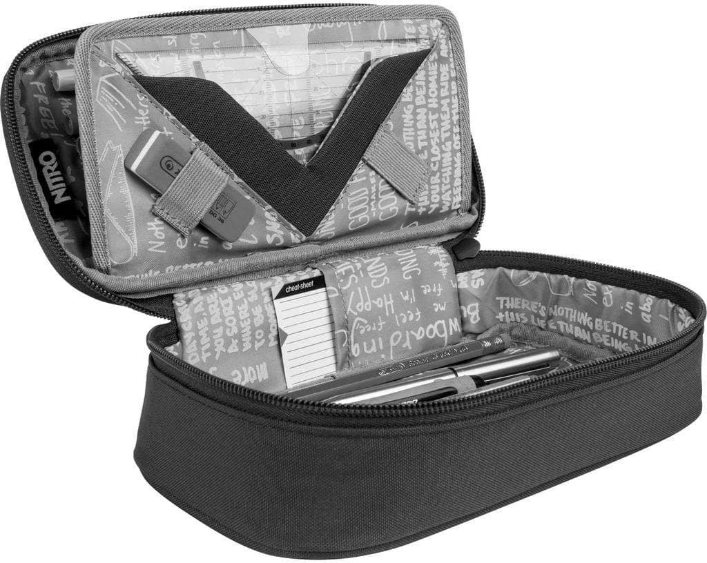 Ausstattung & Pflege NITRO NITRO Federtasche Pencil Case XL, Federmäppchen, Schlampermäppchen, Faulenzer Box, Stifte Etui black rose