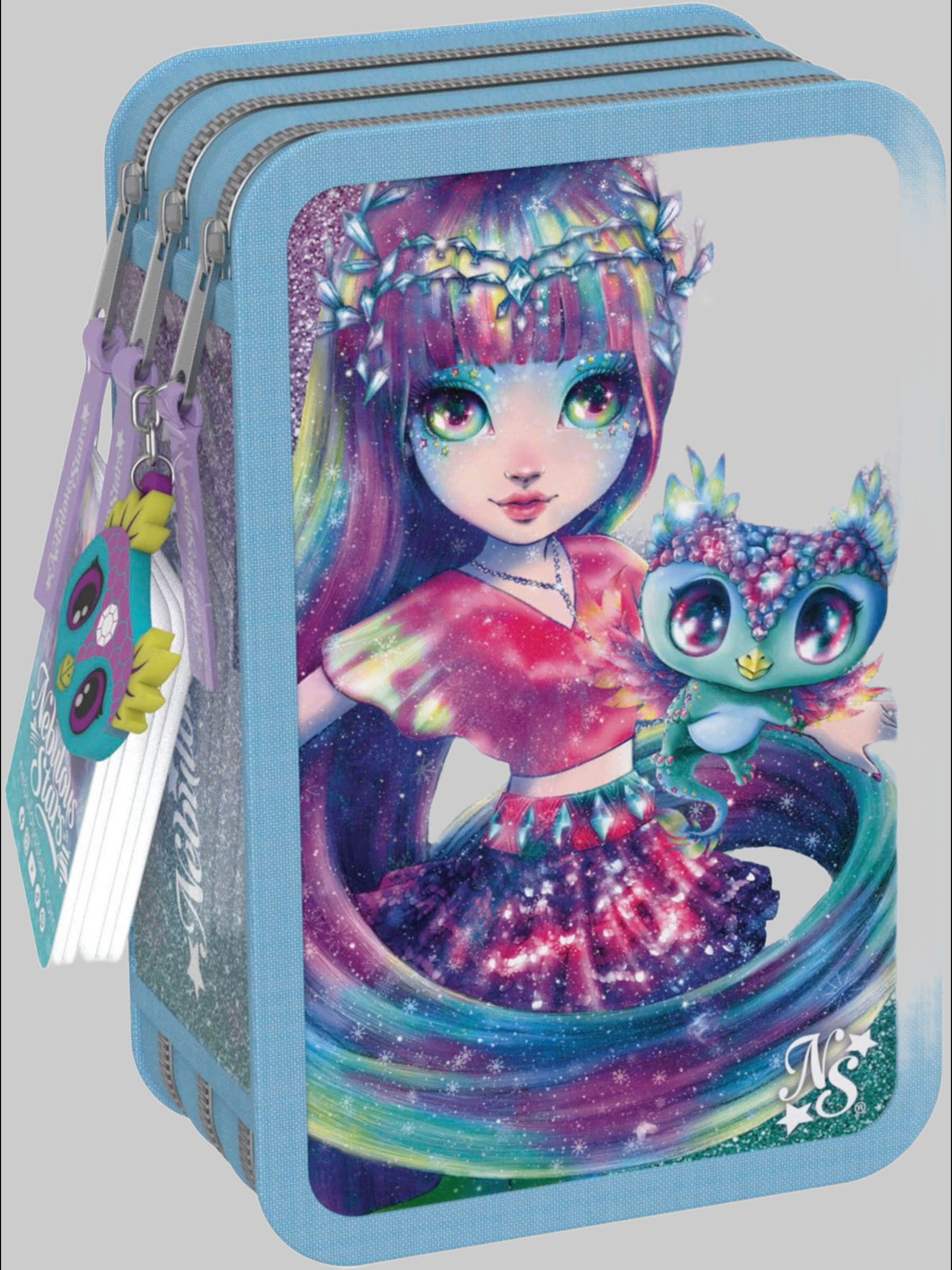 Nebulous Stars Isadora 3-Compartment Pencil Case - Premium Stationery Ausstattung & Pflege Nebulous Stars